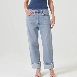AGOLDE Fran Low Slung Easy Jean in Force
